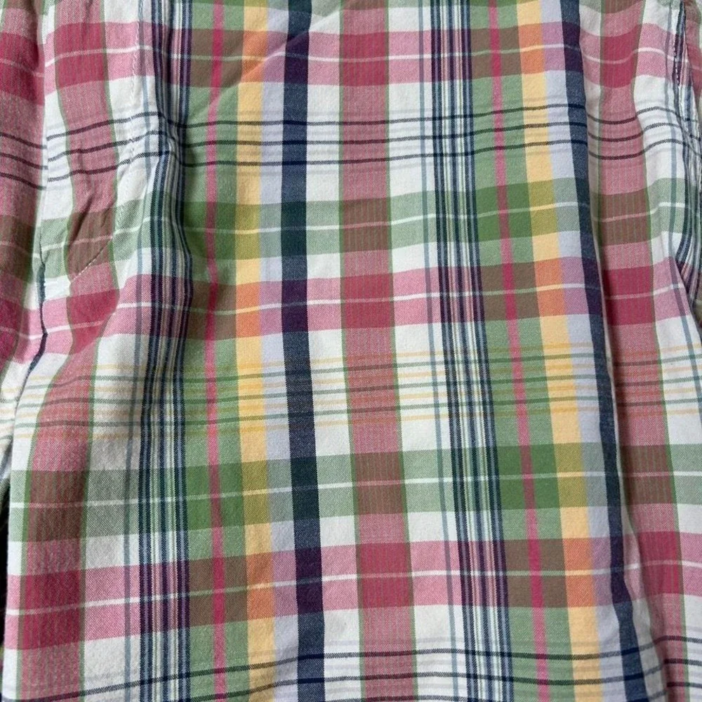 Vintage POLO Ralph Lauren Sportswear SHORTS 1967 Men 42 Plaid Flat Front‎ Chino